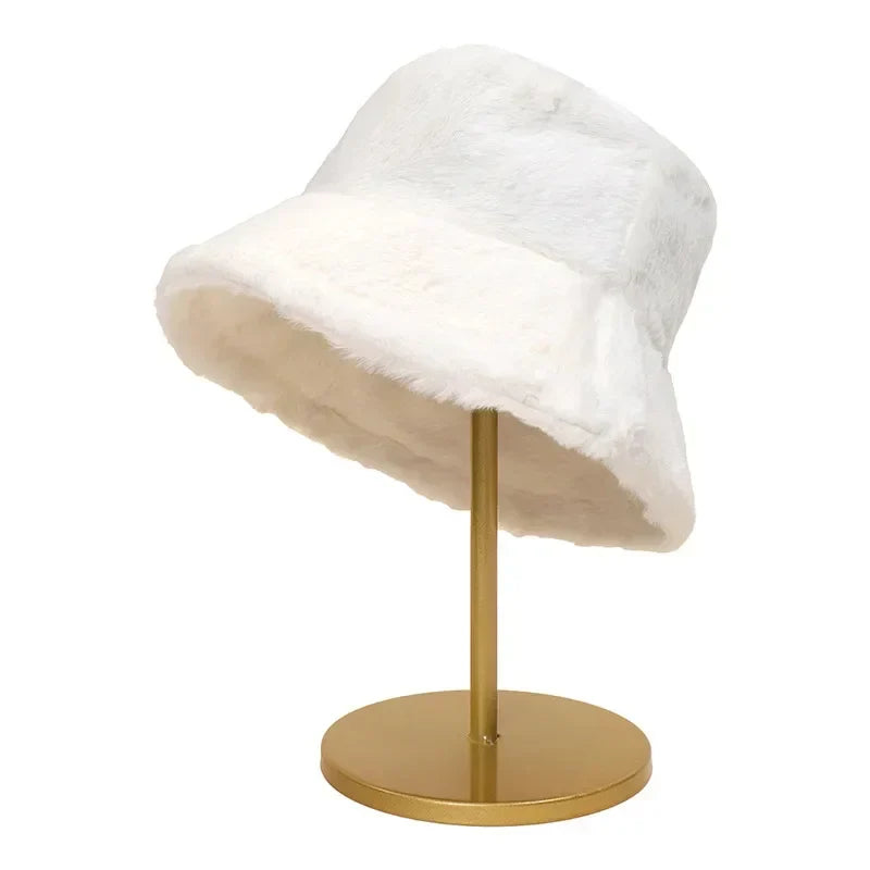 Dame Bucket Hat Varm Stilfuld