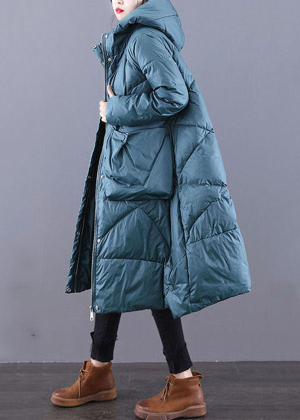 Kvinders Oversize Puffer Jakke med Lynlås