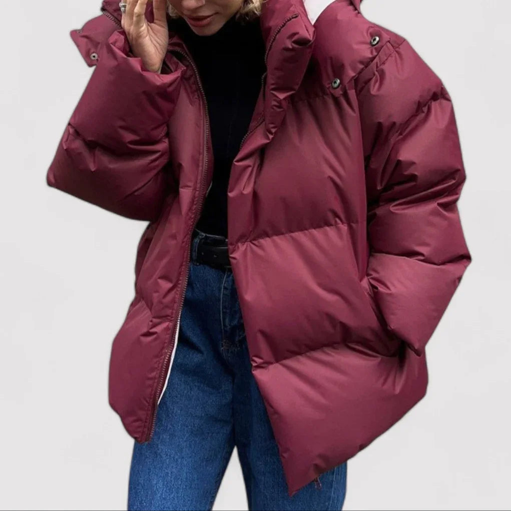 Kvinders Puffer Jakke Oversized Vinterstil