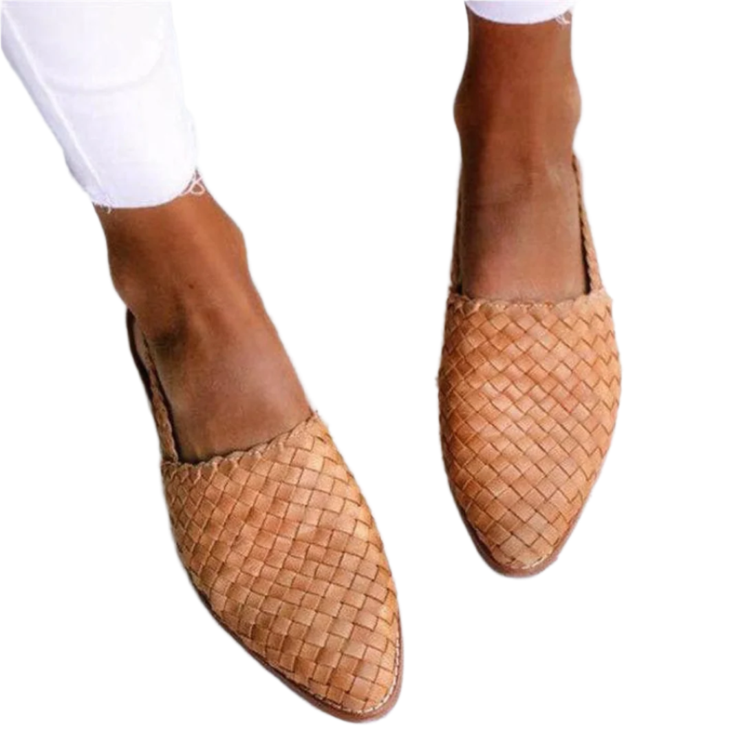 Dame Sandaler Håndlavet Naturmaterialer Elegant Slip-On Design