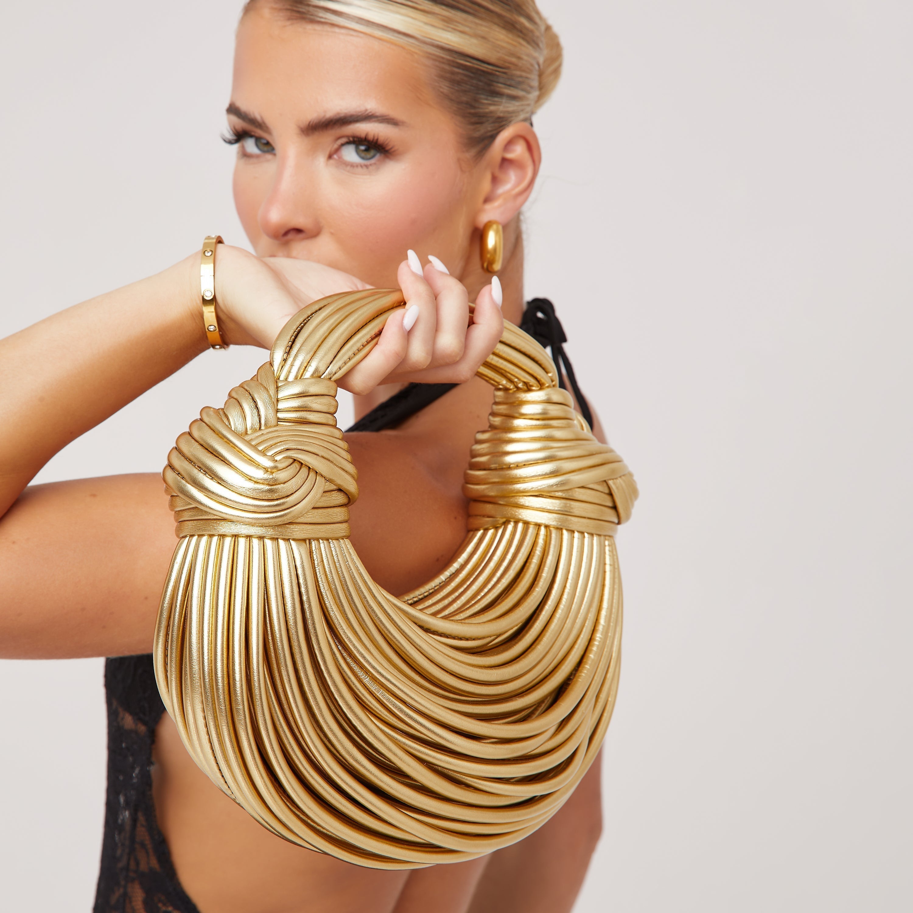 Kvinder Skuldertaske Med Knudedetalje Chic Design