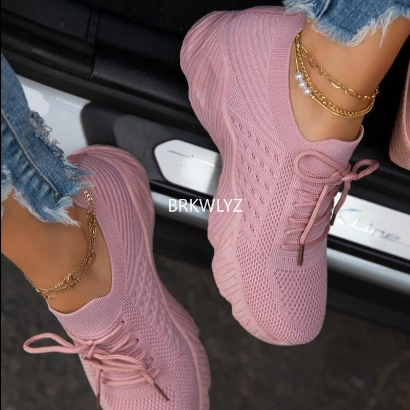 Dame Sneakers Komfortable Trendy