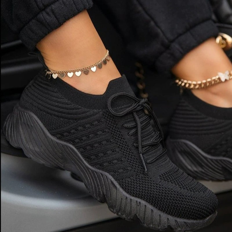Dame Sneakers Komfortable Trendy