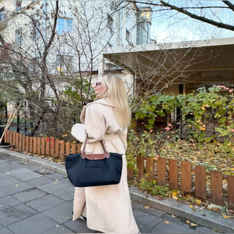 Kvinders Taske Rummelig Shopper Med Organiseret Opdeling