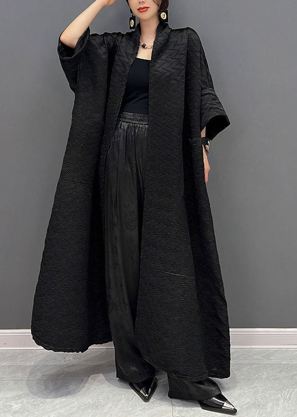 Kvinders Trench Coat med Overdimensionerede Lommer
