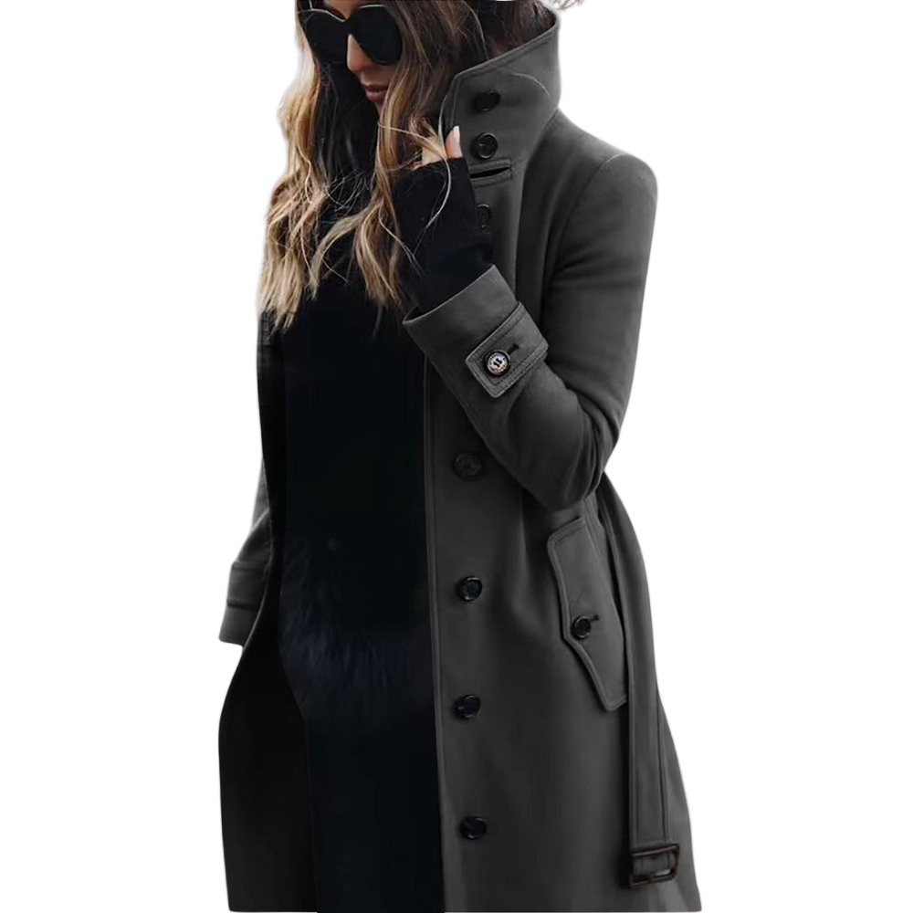 Kvinders Trenchcoat i Stilfuldt Design