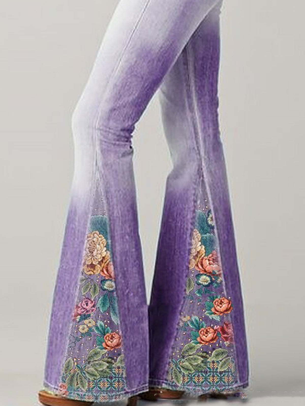 Kvinder jeans med Blussede Ben