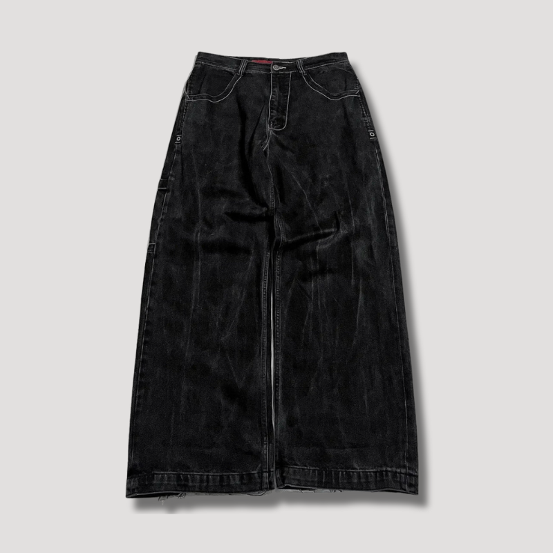 Damer Baggy Jeans Høj Talje