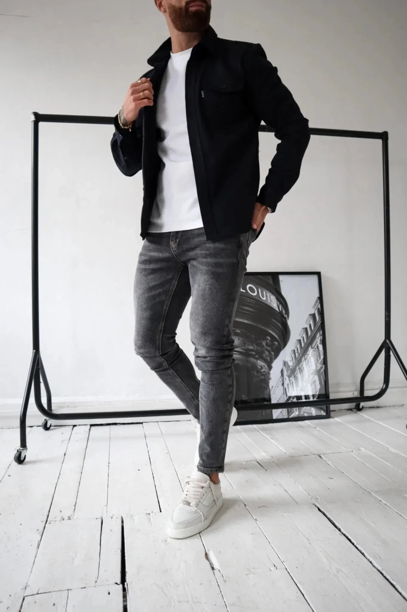 Dave Herreskjorte – Letvægts Forårsjakke med Moderne Stil og Elegant Snit