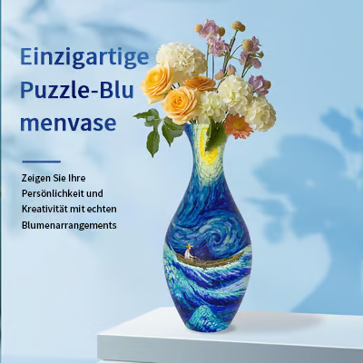 Dekorativ Blomstervase 3D Puslespil til Kreativ Indretning