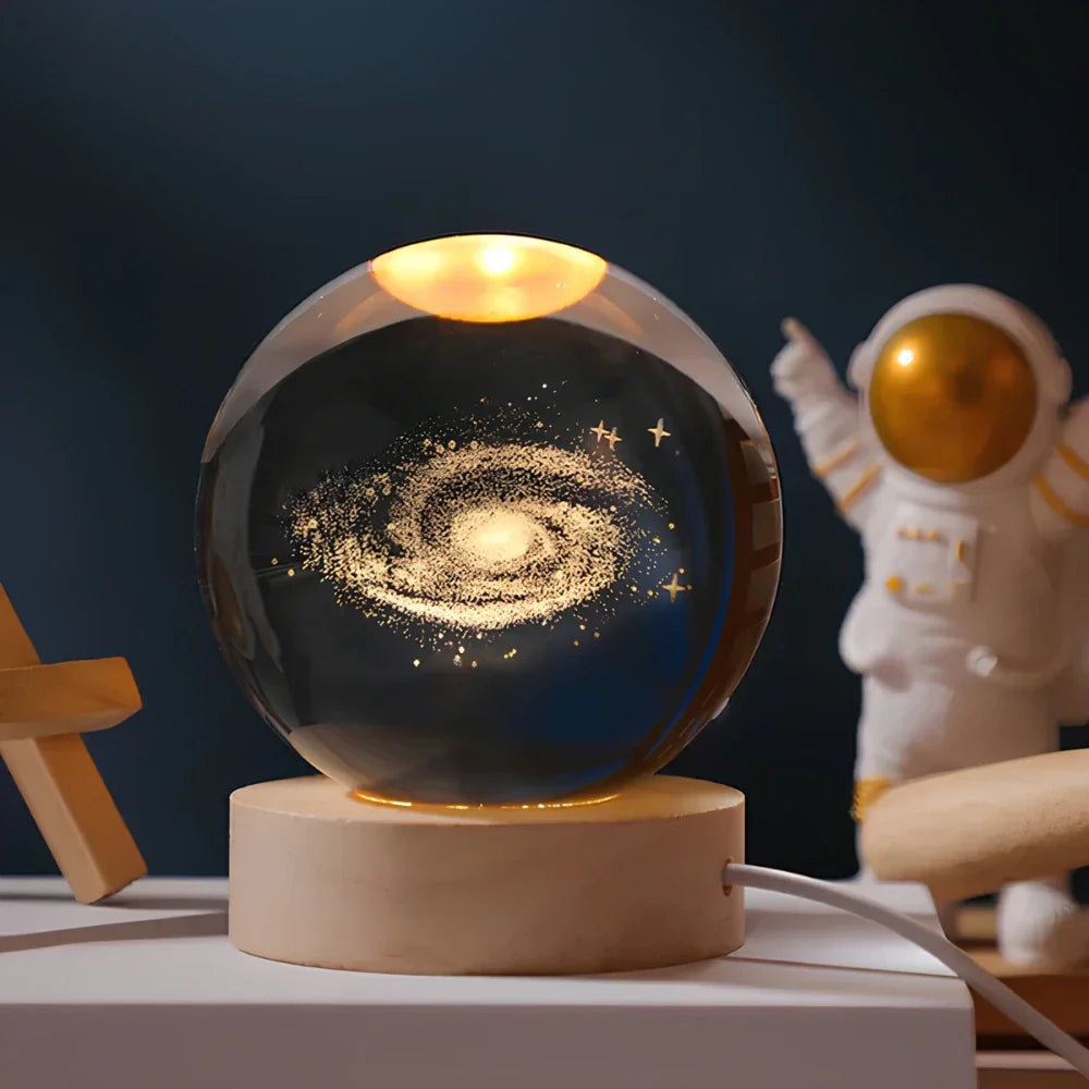 Dekorativ Lampe med 3D Gravering til Hjemmet