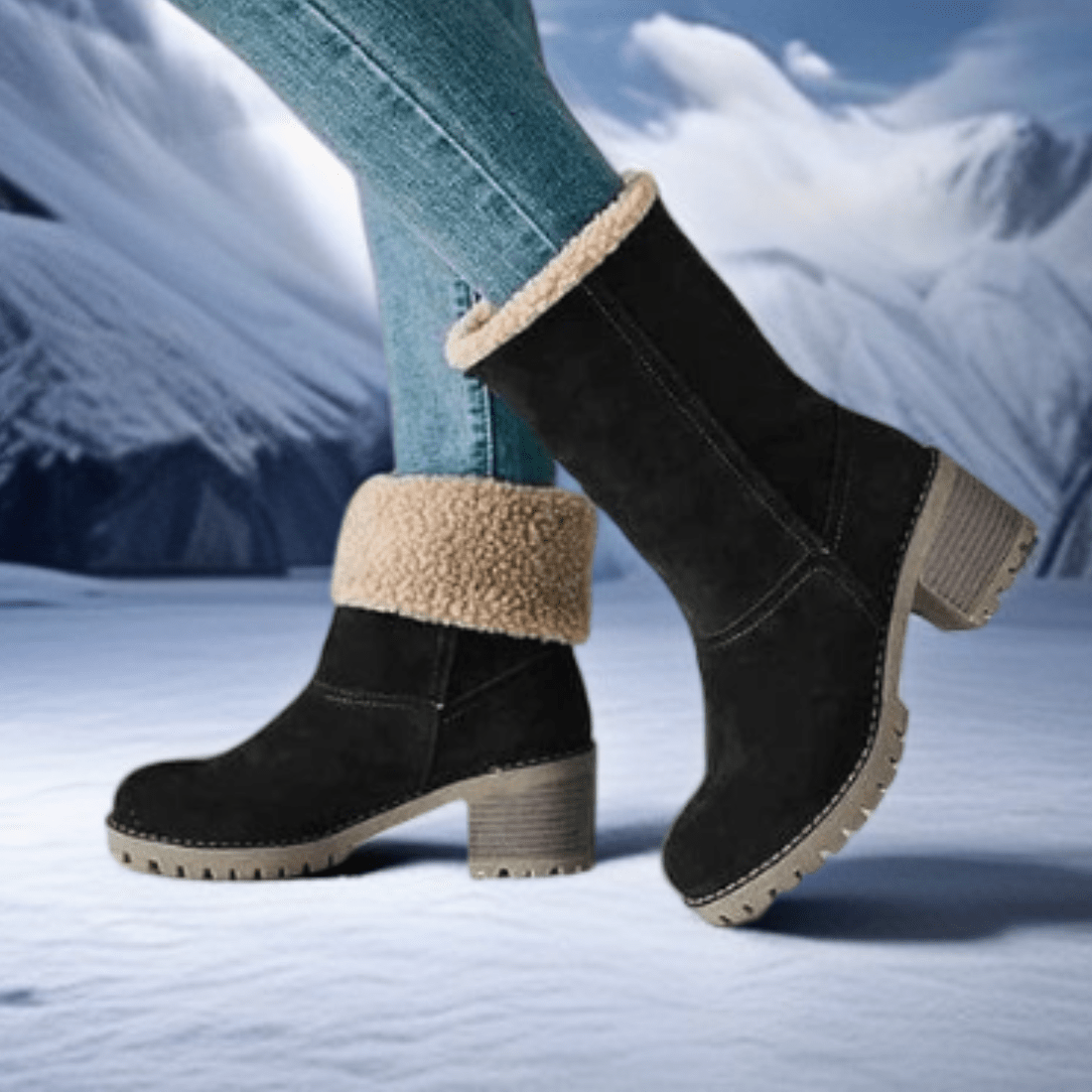 Ella | Mid-Calf Uldstøvler