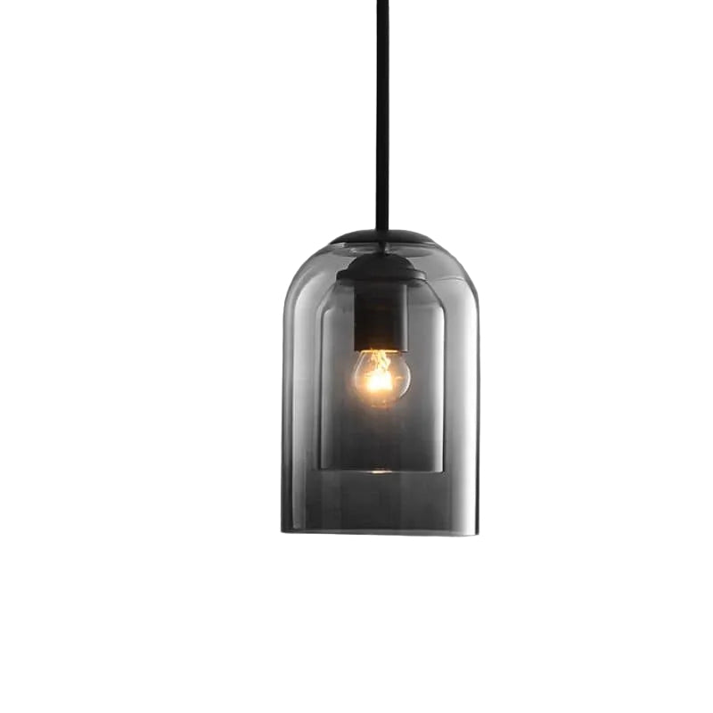Dobbelt Glas Pendel til Moderne Indretning