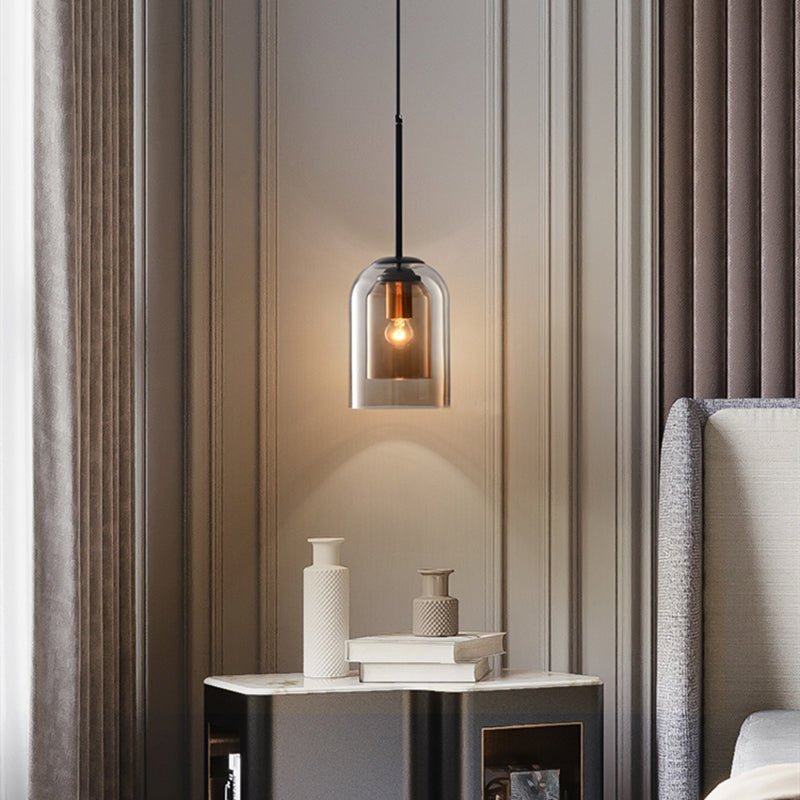 Dobbelt Glas Pendel til Moderne Indretning