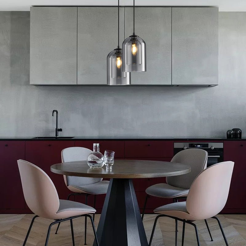 Dobbelt Glas Pendel til Moderne Indretning