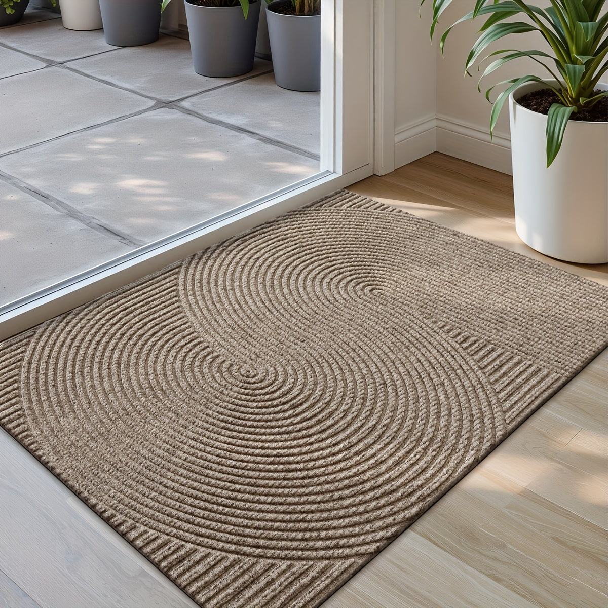 Dørmåtte Indendørs Udendørs Geometrisk Design Skridsikker Lavprofil