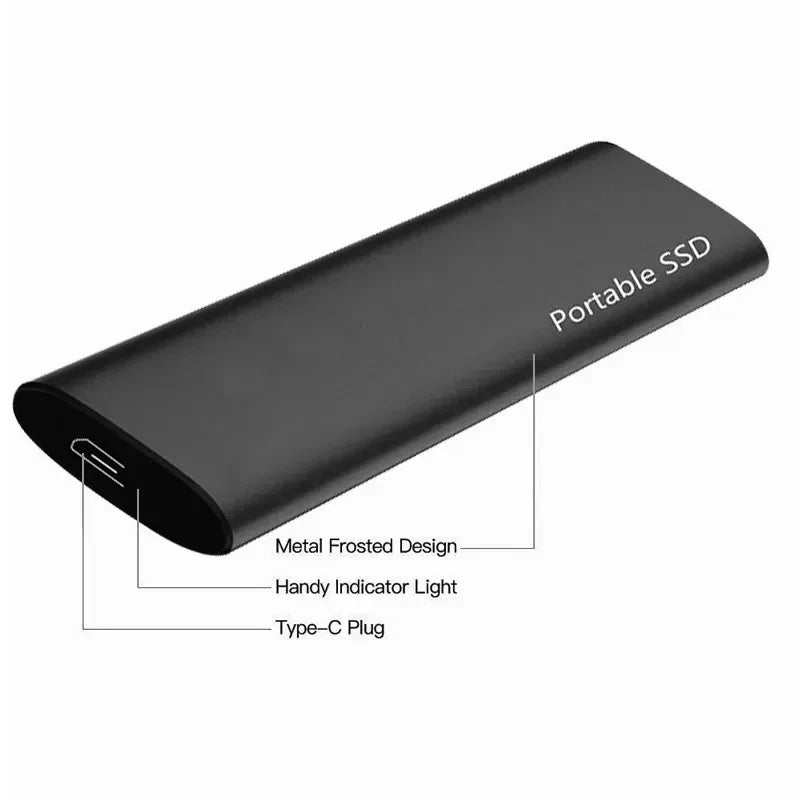 Ekstern Harddisk 2 TB Bærbar USB-C