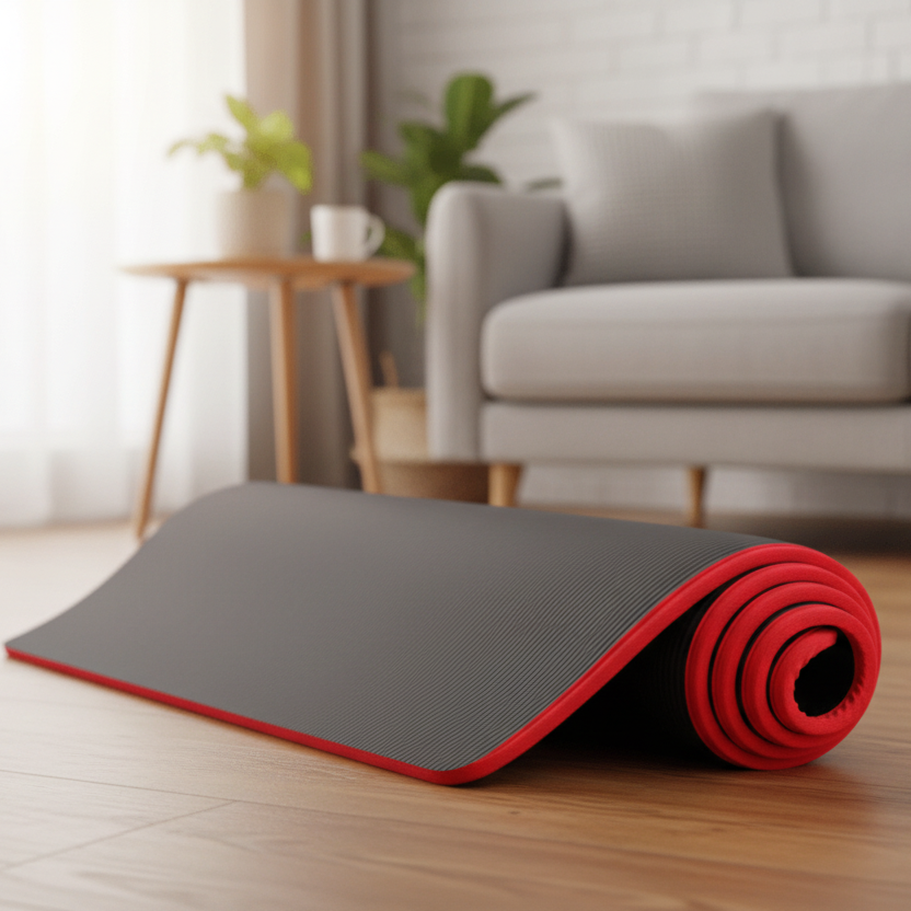 Ekstra Tykk Yogamåtte med Skridsikker Overflade til Yoga og Pilates