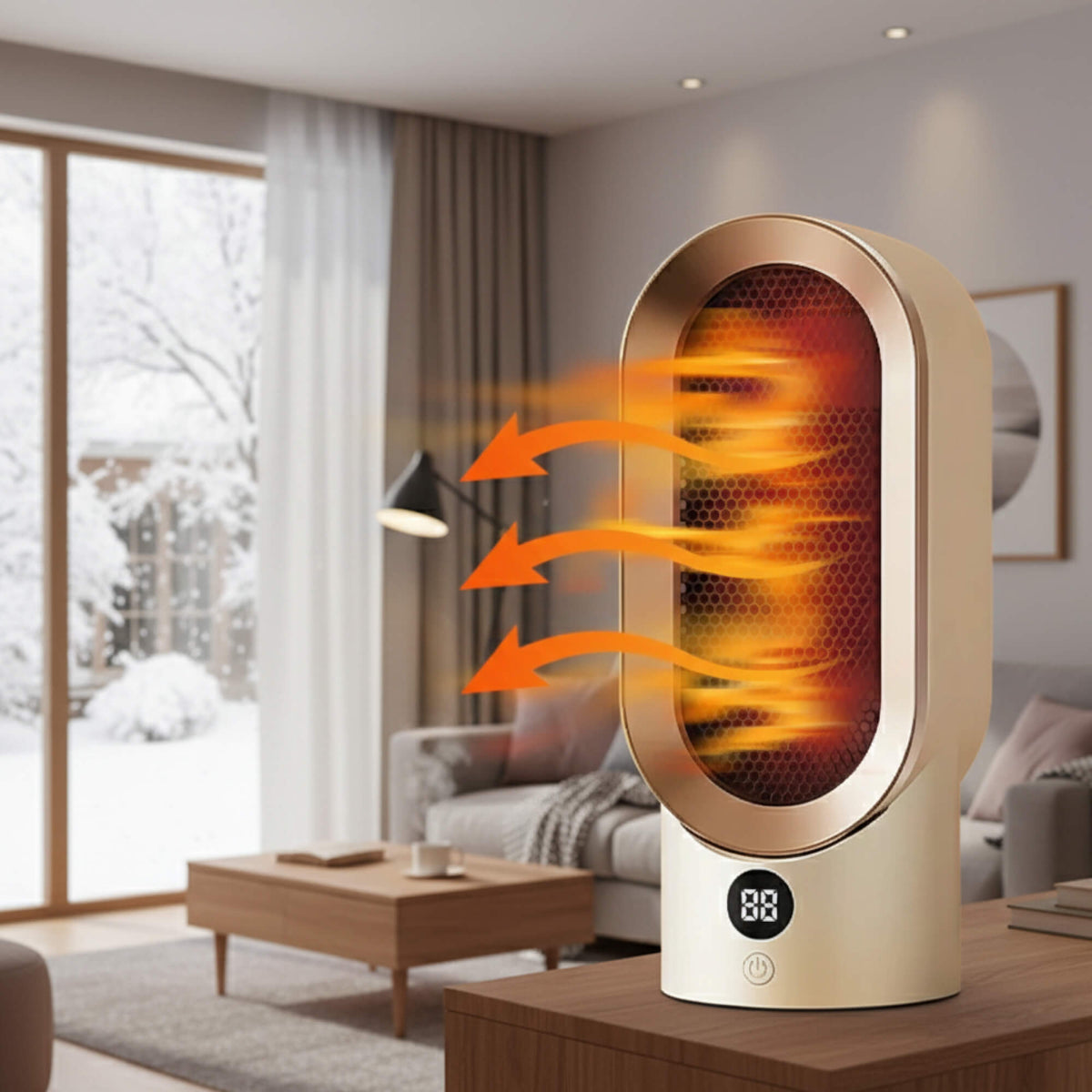Sandsberg | Bärbar Kamin | Energieffektiv och Tyst