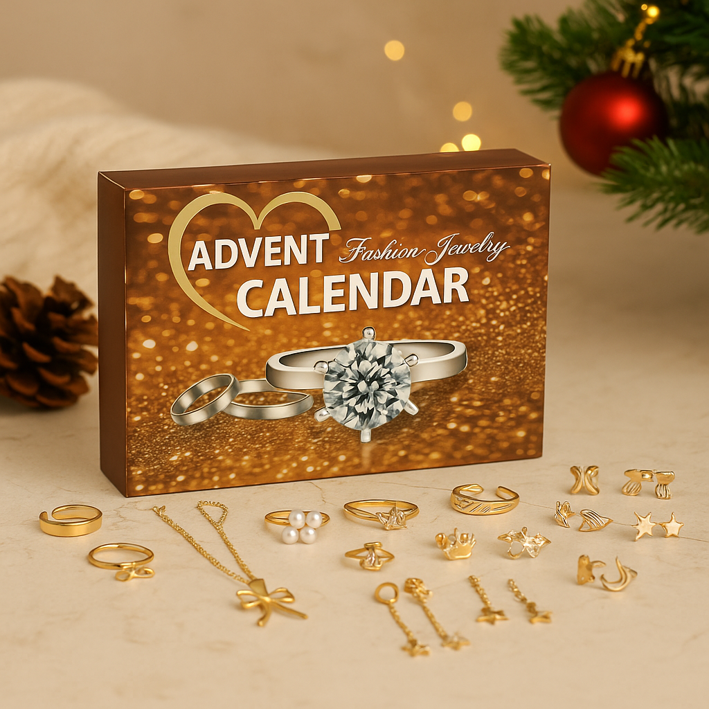 Smycken Adventskalender – 24 Dagar Fyllda med Julskatter & Överraskningar