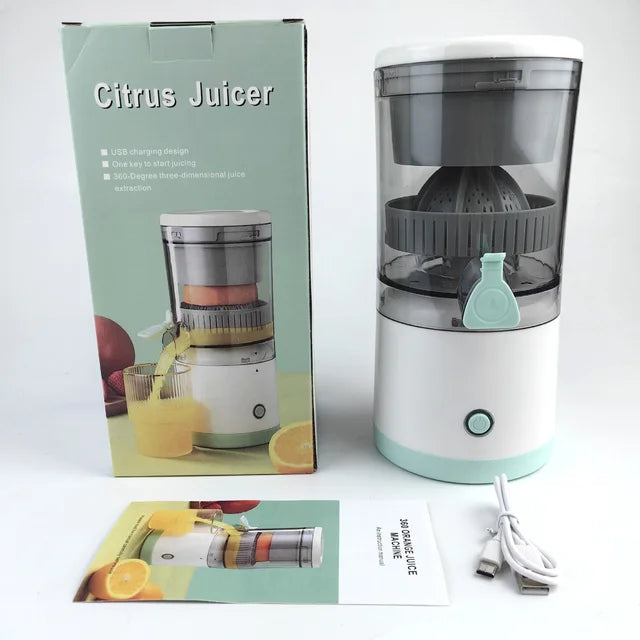 QuickJuice Saftcentrifuge | Genopladelig Bærbar Elektrisk Saftcentrifuge-zarada.dk