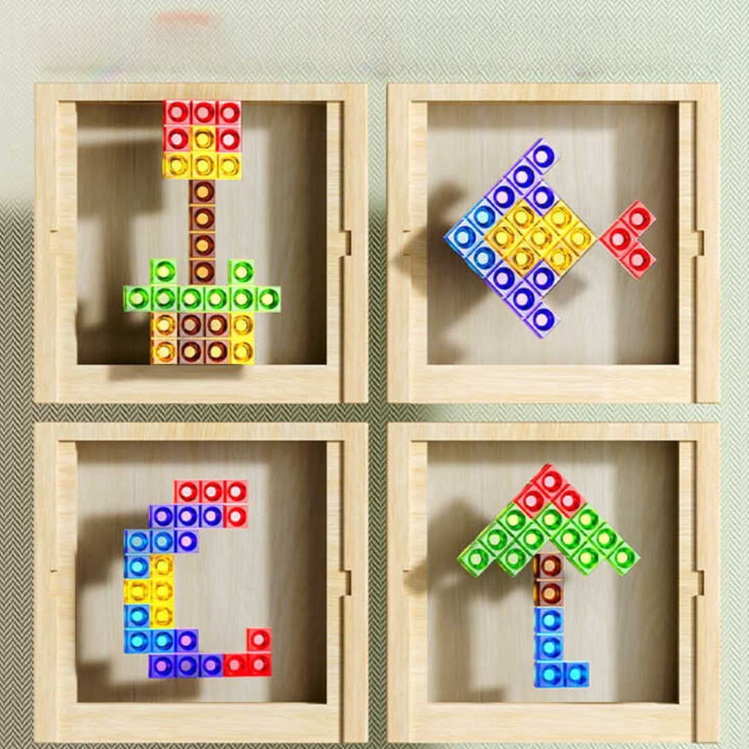 Familievenligt Tetris Puslespil i Bæredygtigt Design
