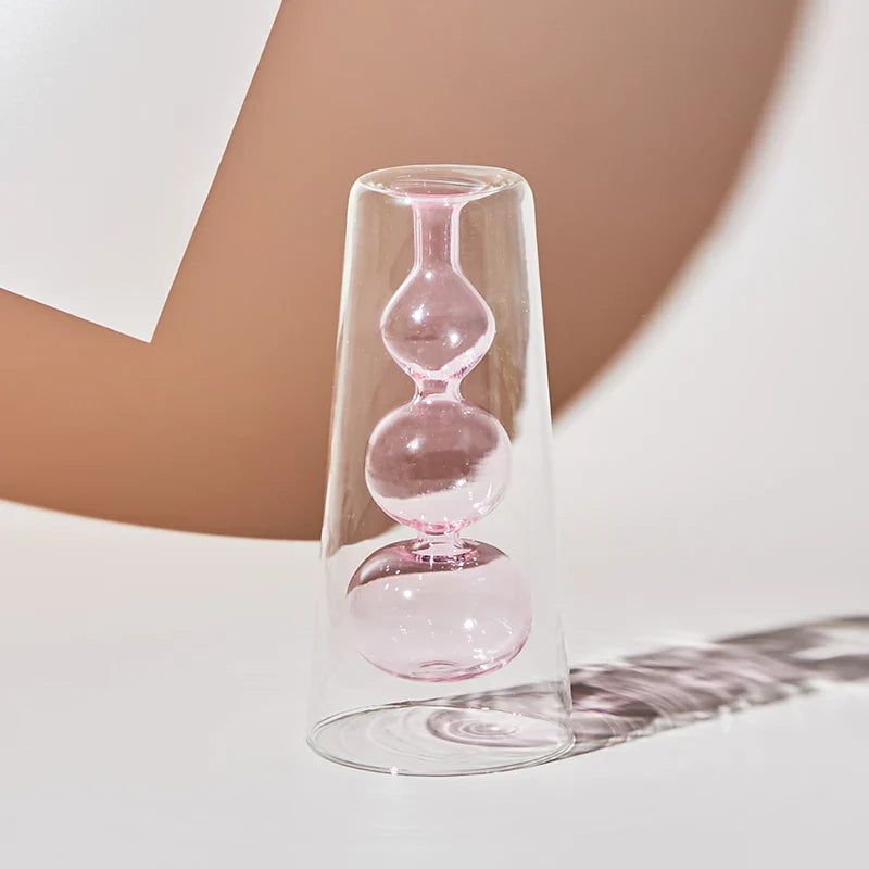 Farverig Glasvase i Skandinavisk Design