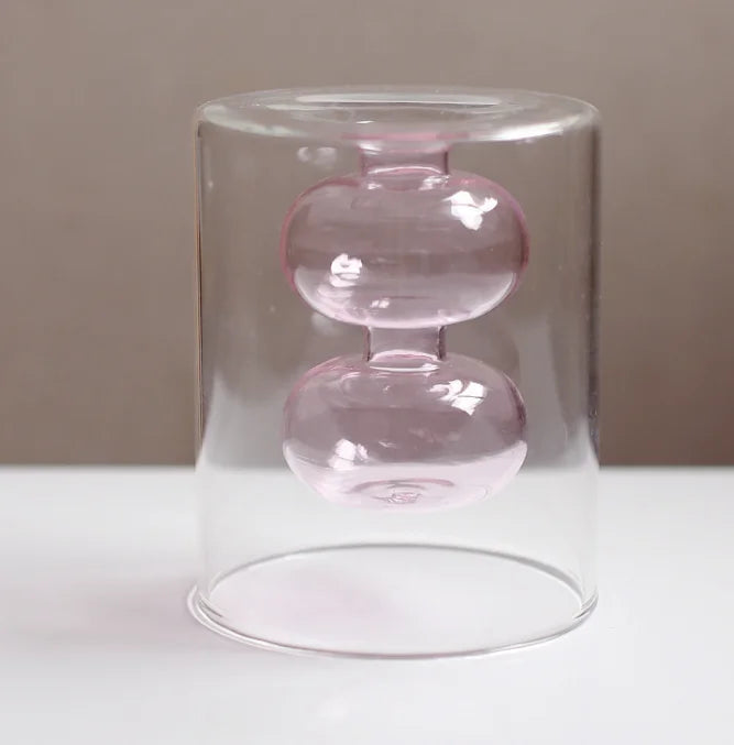 Farverig Glasvase i Skandinavisk Design