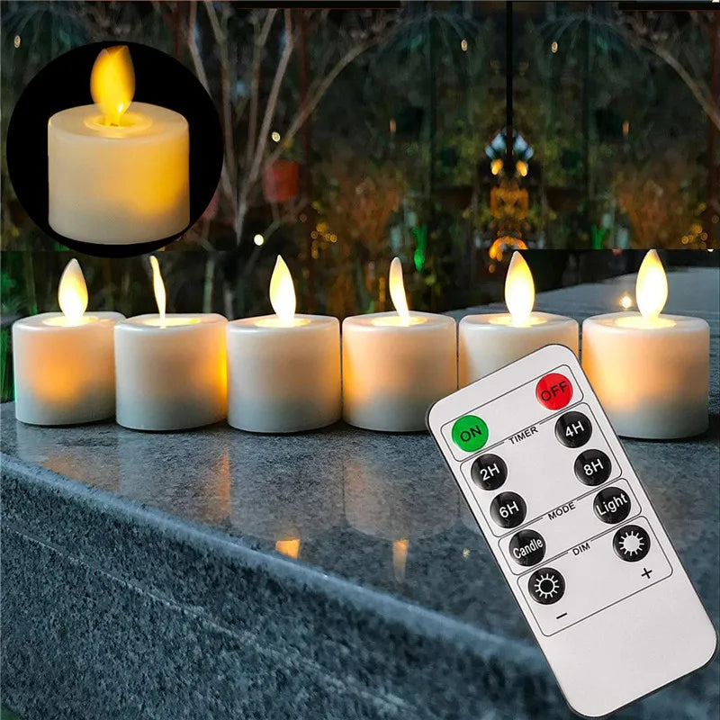 Flameless LED Stearinlys med Bevægelse
