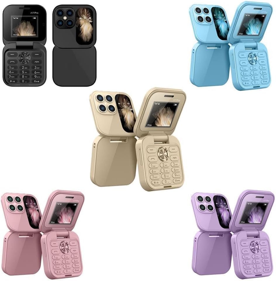 Foldbar Mobiltelefon med Dual SIM og HD Kamera