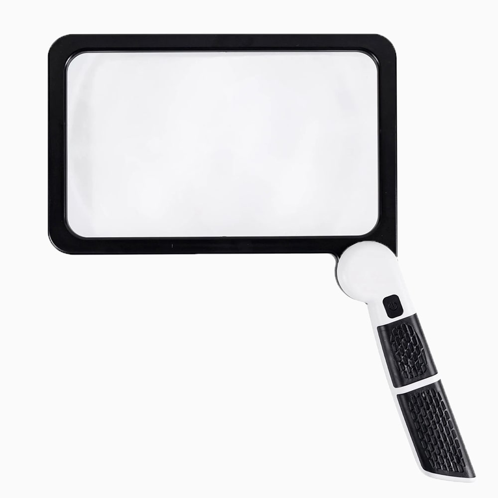Foldbart LED-forstørrelsesglas med 5X forstørrelse