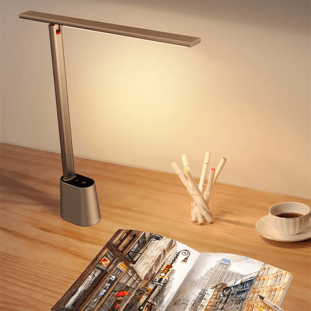 Folding LED Desk Lamp with Dimming Function