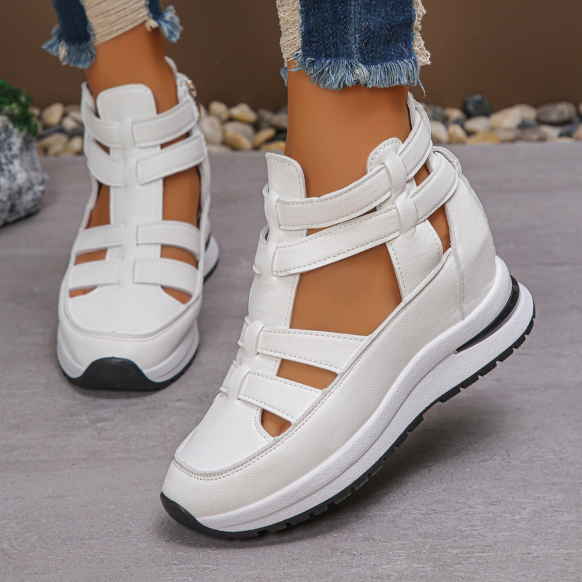 AirFlex Hybrid Sneakersandal – Sporty og Luftig Damesko