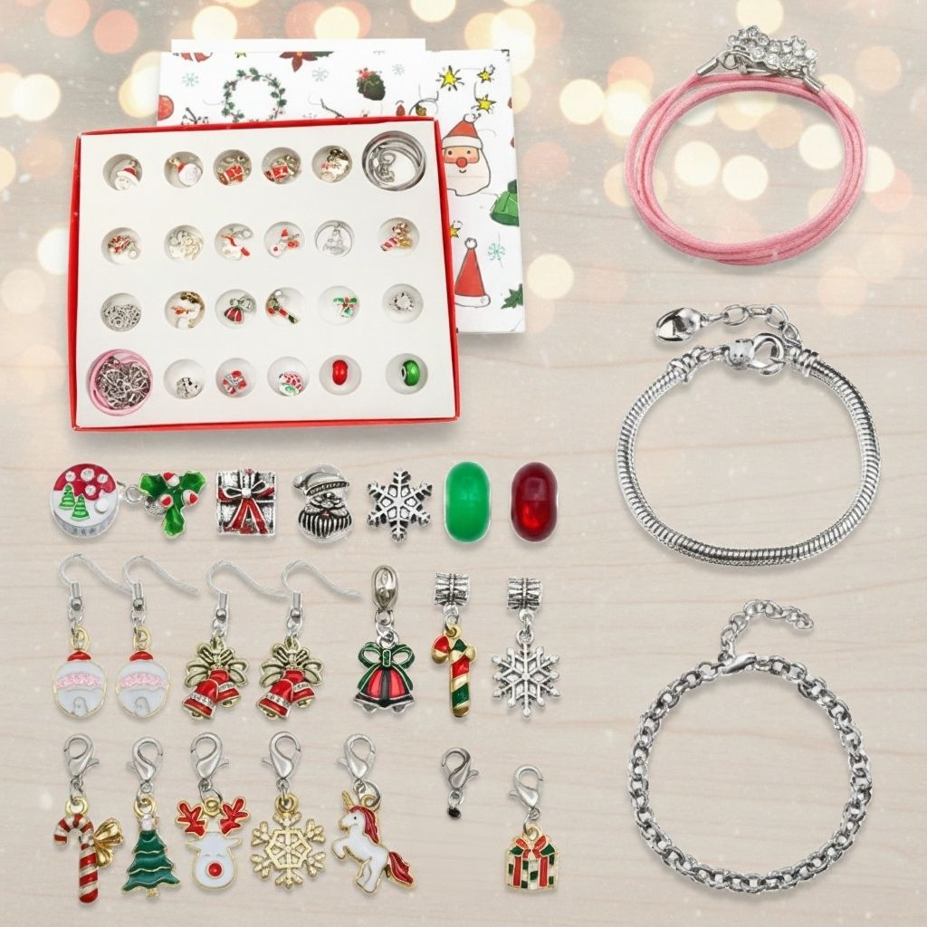 DIY Advent Calendar 2026 for Girls – Jewelry and Bracelet Set