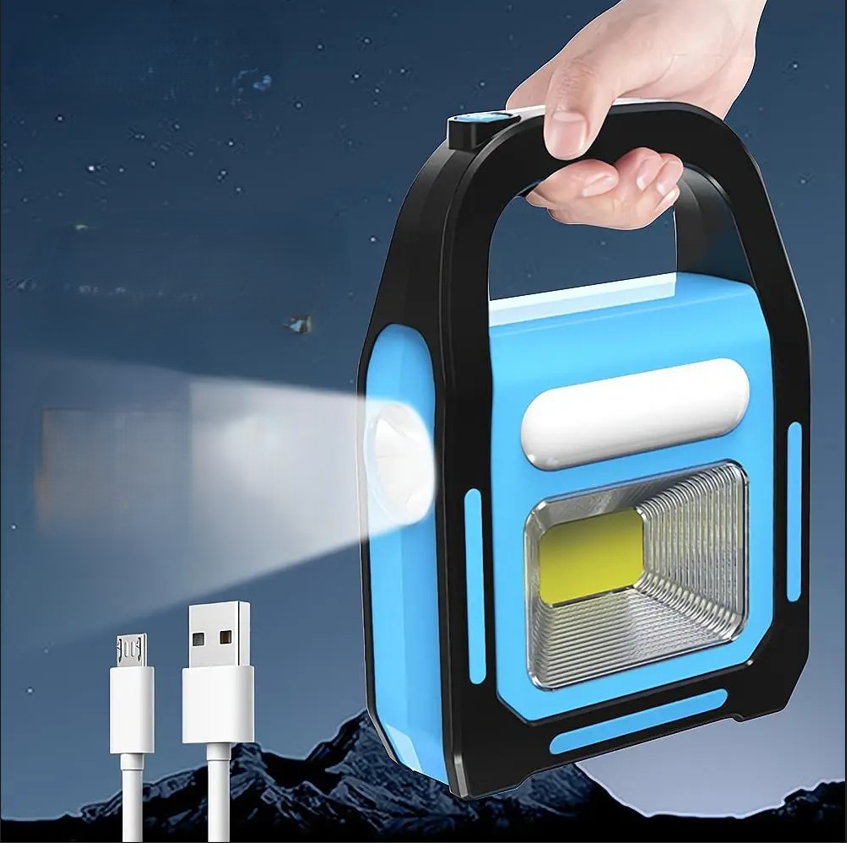 Genopladelig Campinglanterne med Powerbank