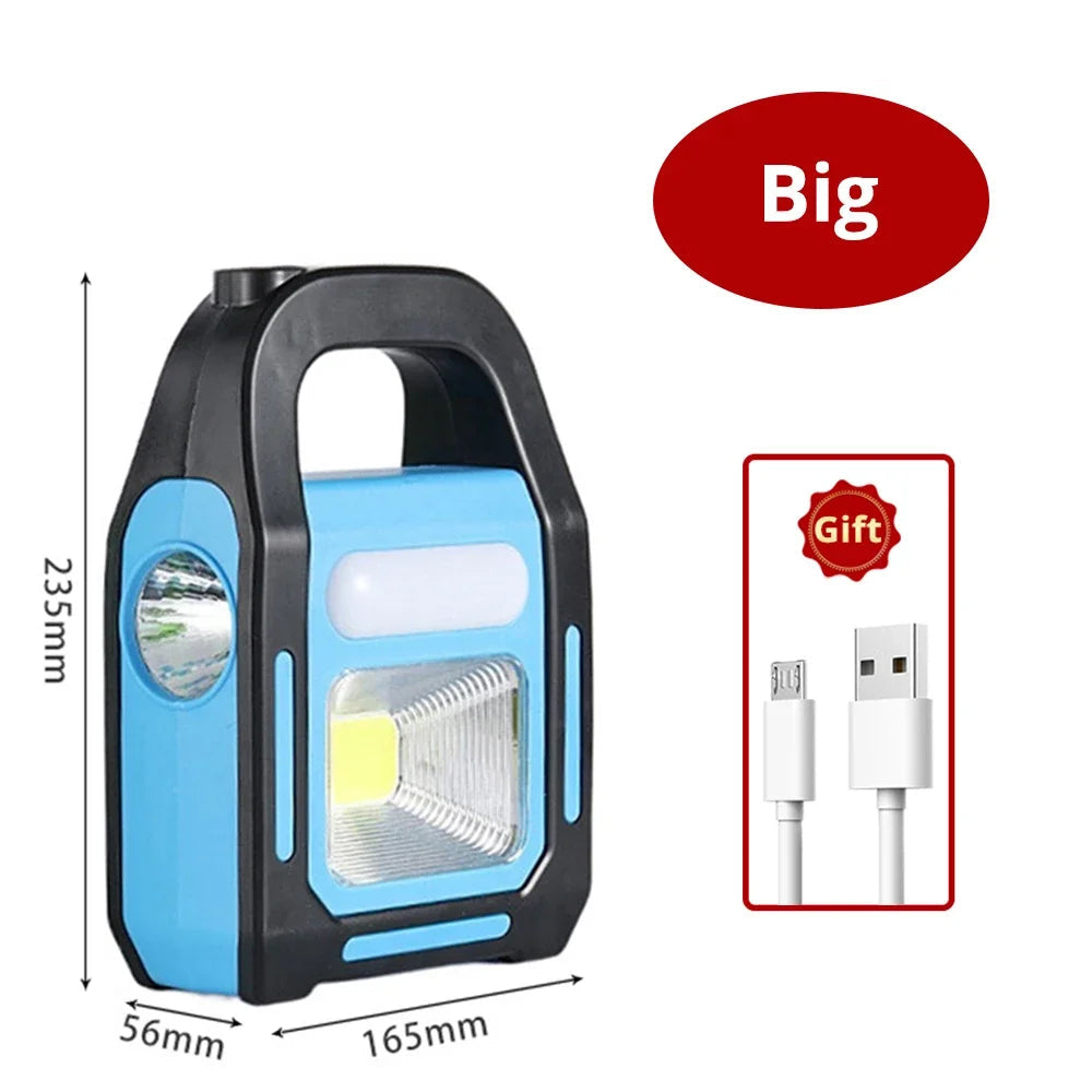 Genopladelig Campinglanterne med Powerbank