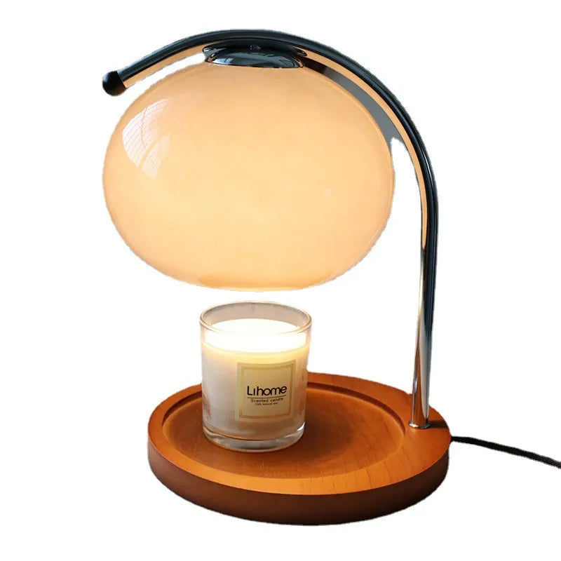 Glas Stearinlyslampe med Justerbar Lysstyrke