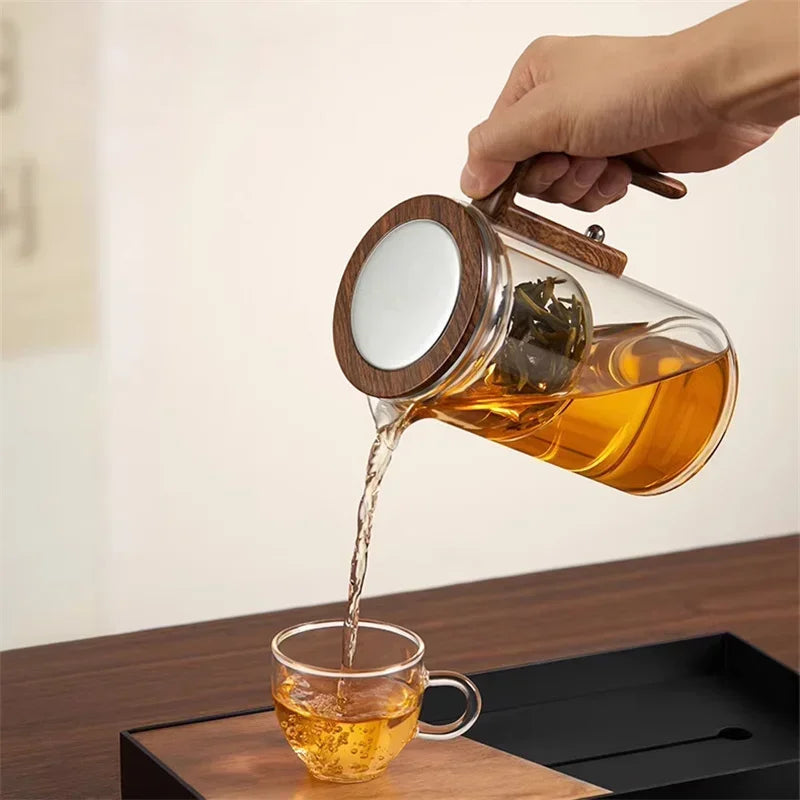 Glas Teapot med Infuser til Løs Te