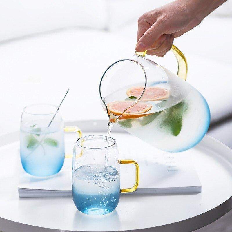 Glaskaraffel Sæt med Matchende Glas