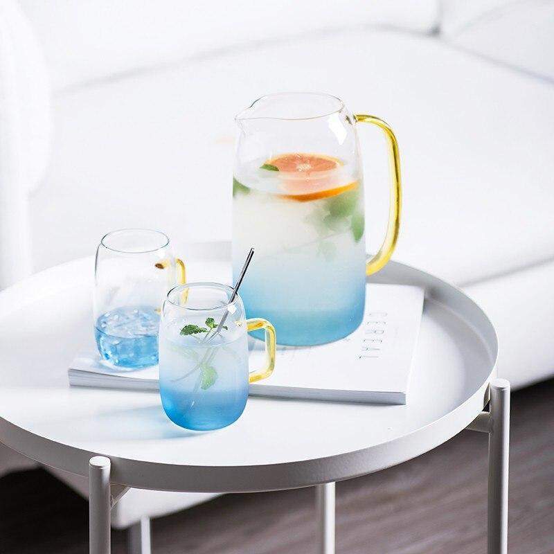Glaskaraffel Sæt med Matchende Glas