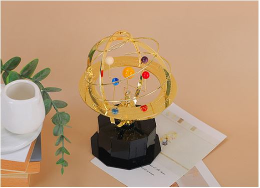 Grand Orrery Model Håndlavet Mekanisk Solsystem