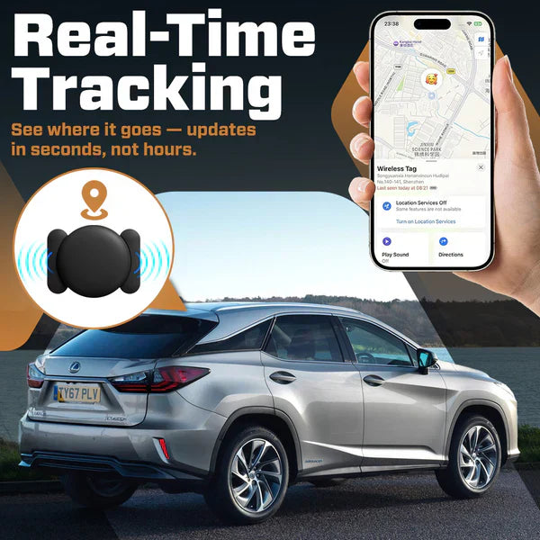 Magnetix | Mini Tracker Stærk Magnet Bærbar GPS Locator
