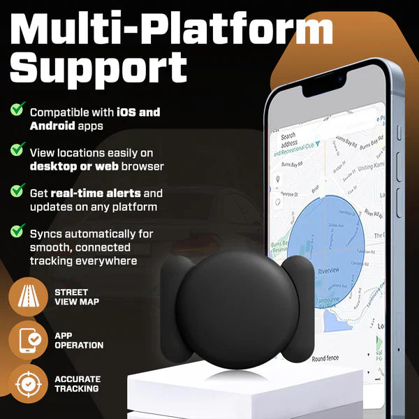 Magnetix | Mini Tracker Stærk Magnet Bærbar GPS Locator