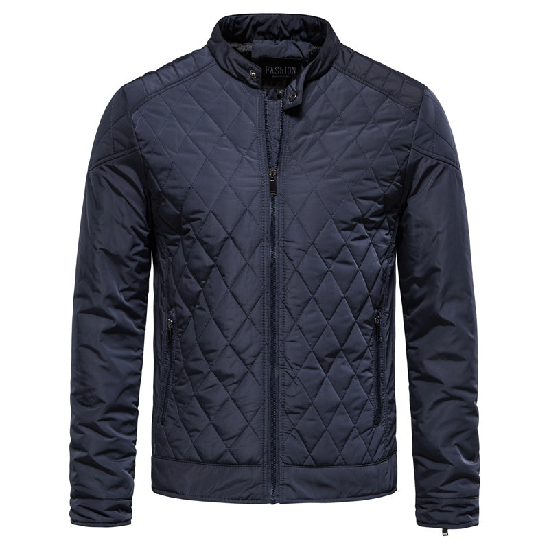 Emman Quiltet Jakke Navy Blå – Let og Elegant til Mænd