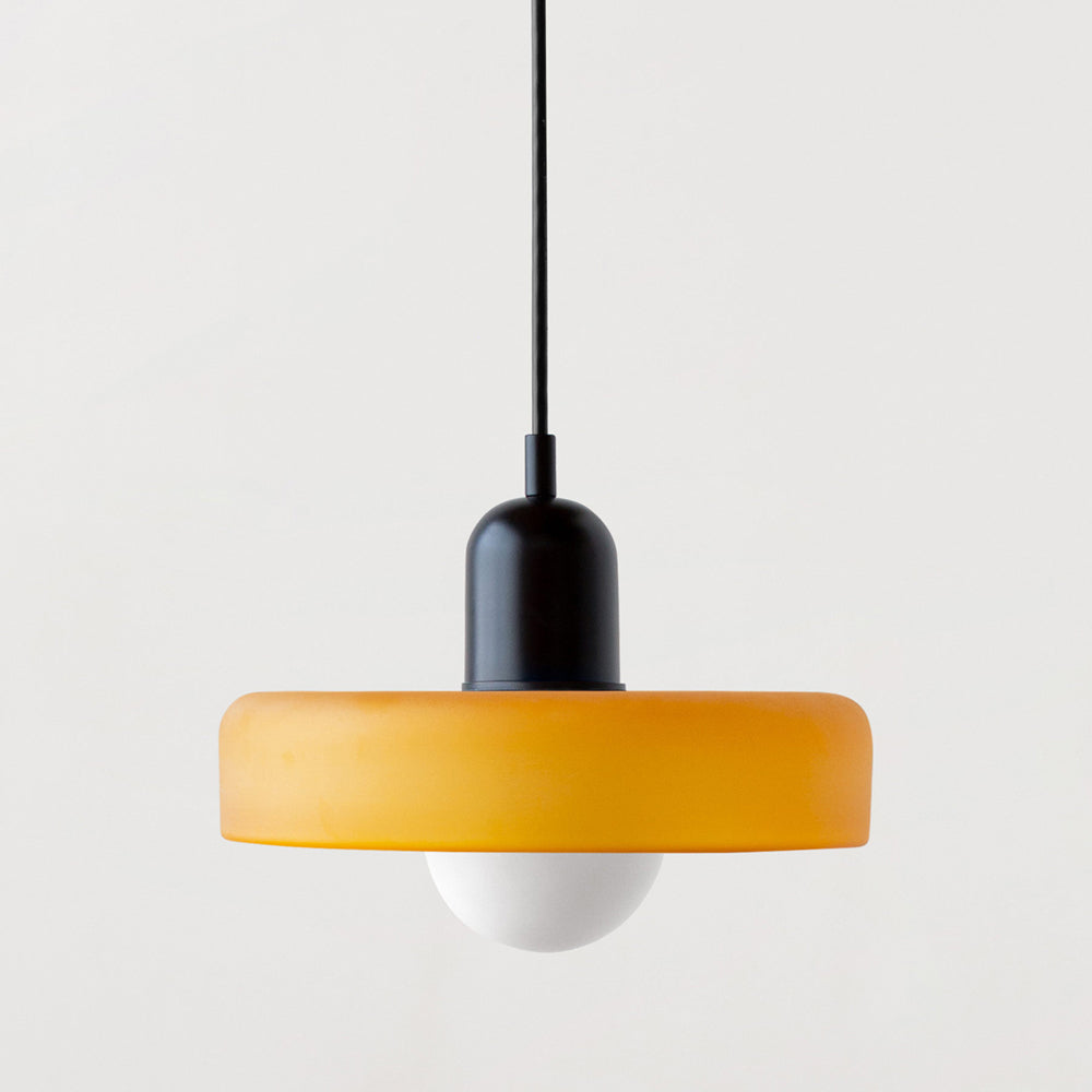 Hængelampe i Farvet Glas Moderne Design