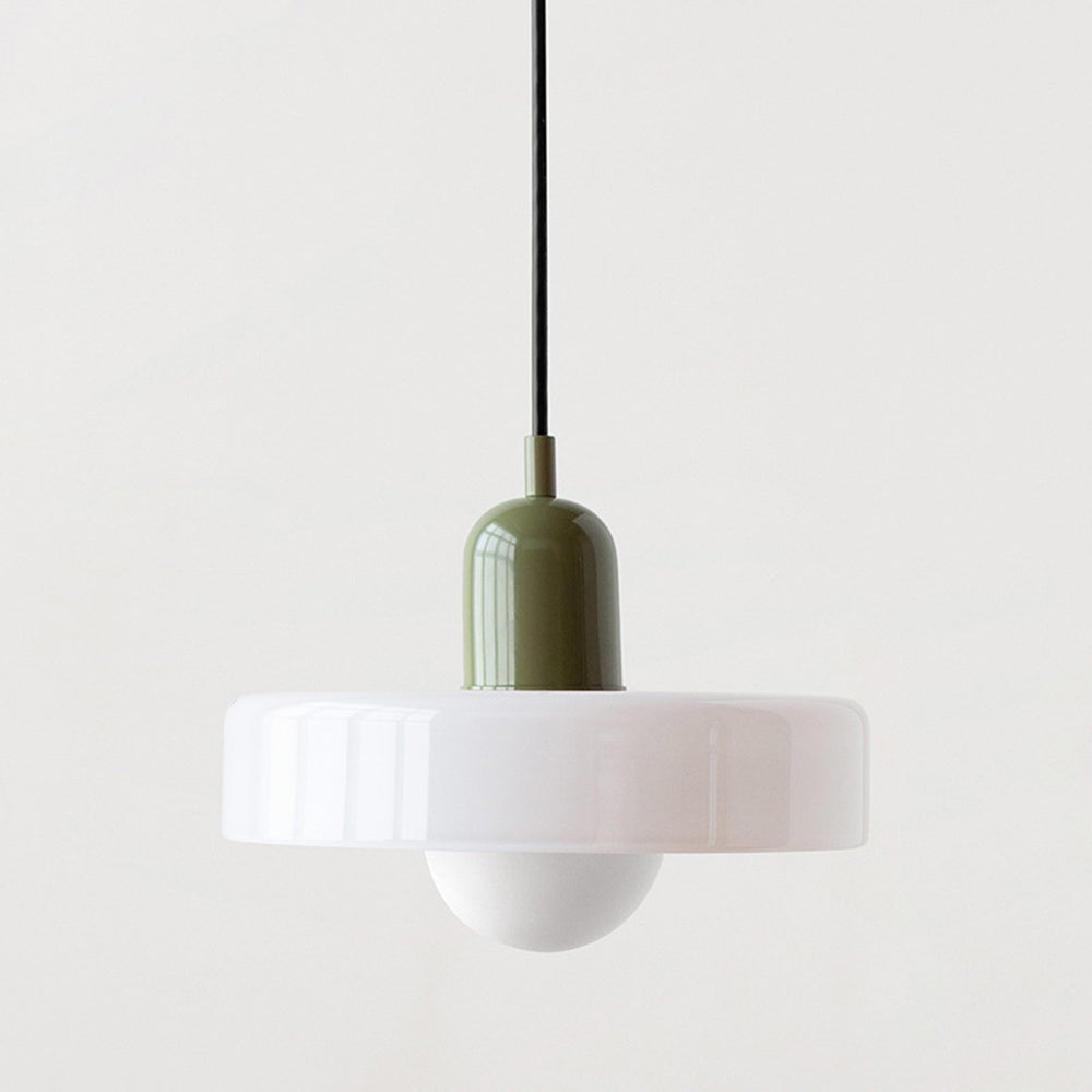 Hængelampe i Farvet Glas Moderne Design