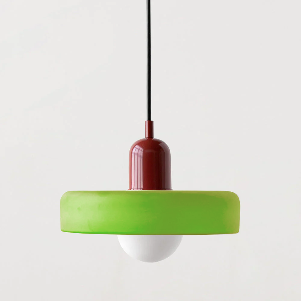 Hængelampe i Farvet Glas Moderne Design