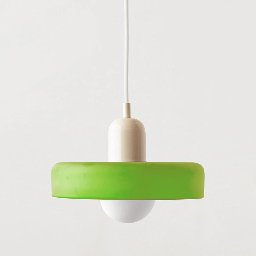 Hængelampe i Farvet Glas Moderne Design