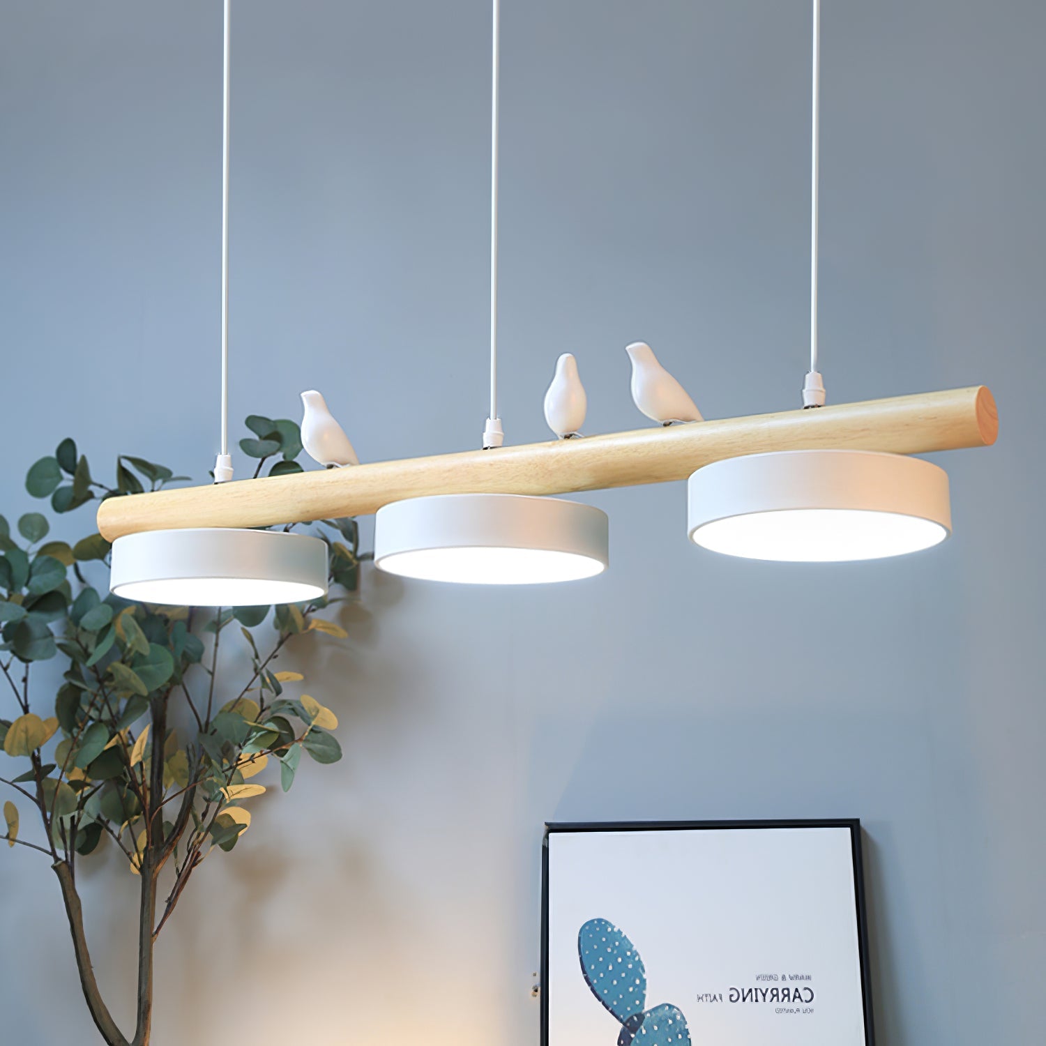 Hængelampe med Fugledesign til Spisebord