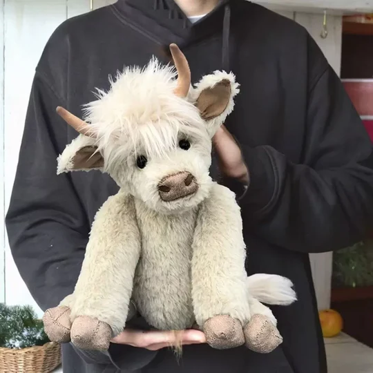 Håndlavet Highland Cow Plys Legetøj